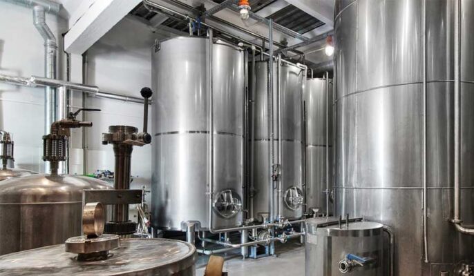 attrezzature per la produzione di birra su larga scala