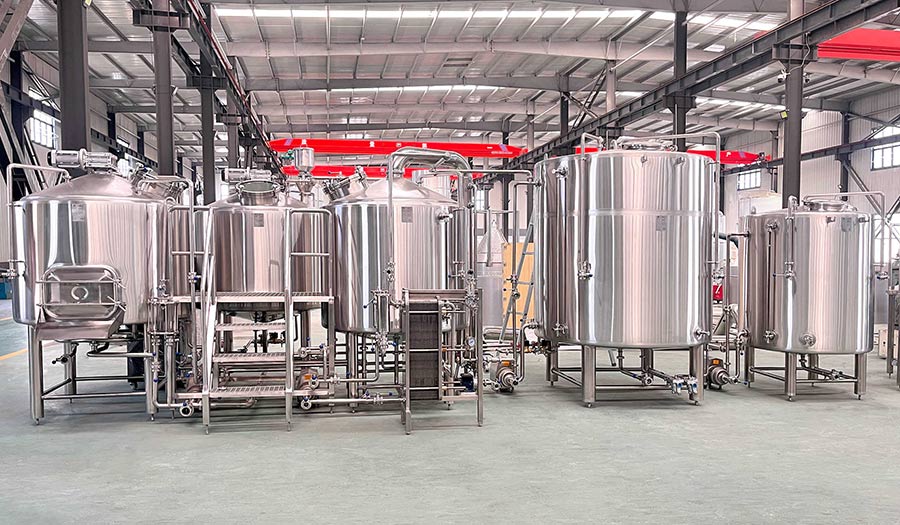 Schlüsselfertige 1000-Liter-Brauanlage für Mikrobrauerei