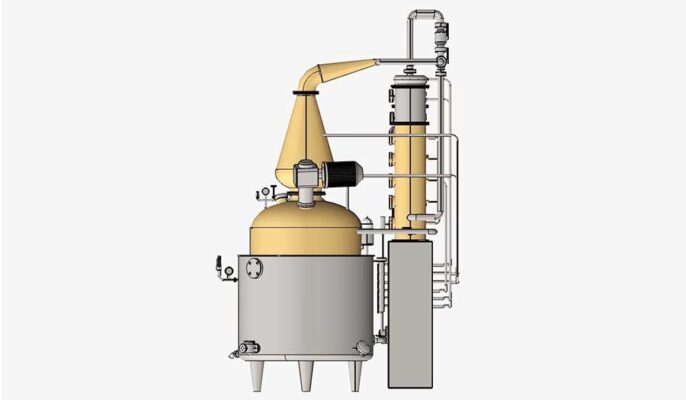 Matériel de distillation nécessaire au processus de brassage