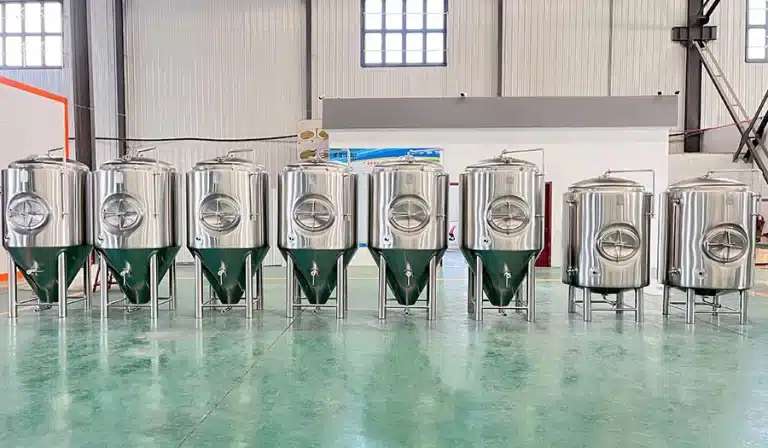 What is the difference between a fermentation tank and a bright tank