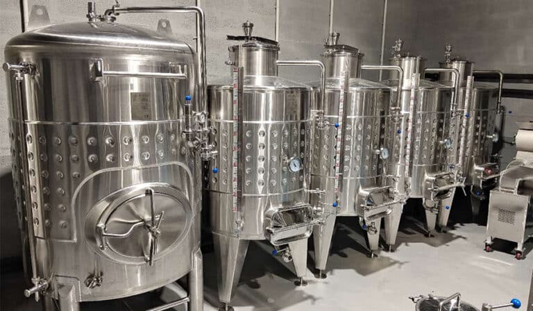 stainless steel wine fermentation tanks